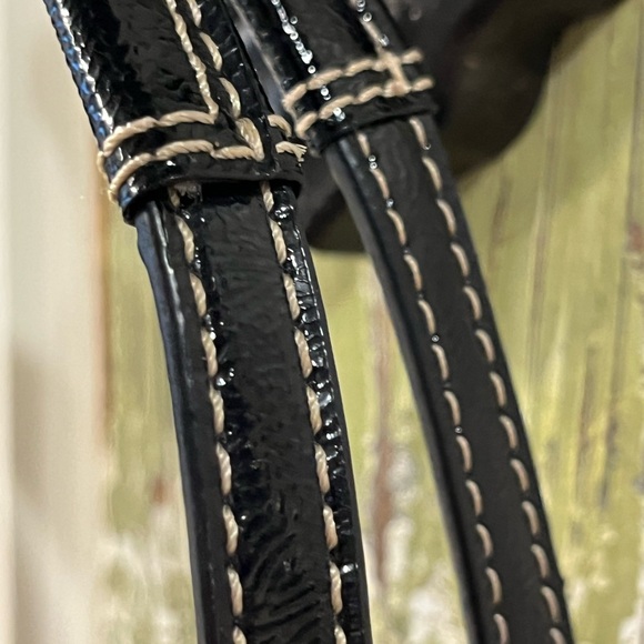 Coach Brown/Black Signature Canvas & Patent Leather Tote F 20018 - Picture 12 of 15